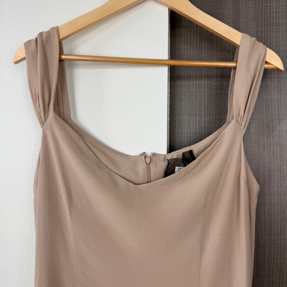 Reformation Champagne Off Shoulder Gardner Maxi Dress Gown Sweetheart Size 4‎ - Picture 4 of 14